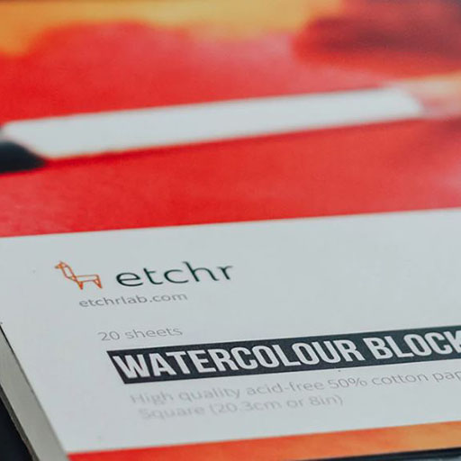 ETCHR PAPER BLOC ACUARELA 300 G 50% ALGODÓN