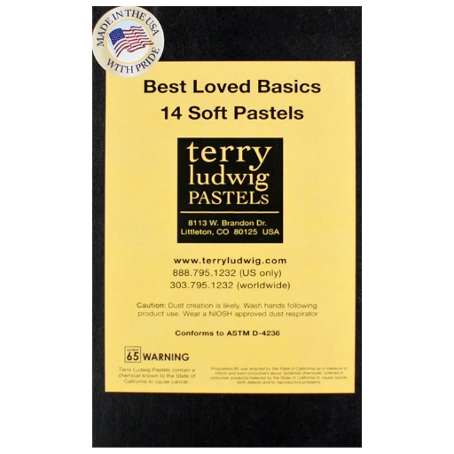 TERRY LUDWIG CAJA DE CARTÓN CON 14 PASTELES SUAVES SELECCIÓN BEST LOVED BASICS