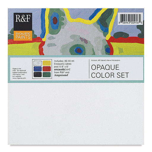 R&F ENCAUSTIC PAINT OPAQUE COLOR SET CON 6 BLOQUES DE 40 ML