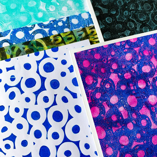 GELLI ARTS DOTS STENCIL - PLANTILLA DE PUNTOS PARA IMPRESIÓN