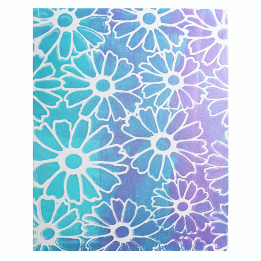 GELLI ARTS FLOWER STENCIL - PLANTILLA DE FLORES PARA IMPRESIÓN