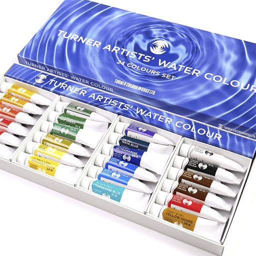 TURNER ARTIST WATERCOLOUR SET ACUARELA 24 TUBOS 5 ML