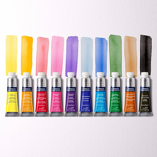 WINSOR & NEWTON SET DE INICIACIÓN ACUARELA COTMAN 10 X 5 ML