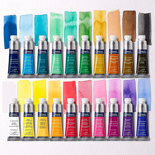 WINSOR & NEWTON SET DE INICIACIÓN ACUARELA COTMAN 20 X 5 ML